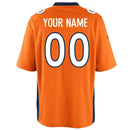 Orange Denver Broncos Custom Team Color - Game Jersey