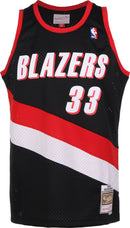 Men's Scottie Pippen 1999-00 Portland Trail Blazers Mitchell & Ness Black/Red/White Hardwood Classics Swingman Jersey