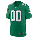Philadelphia Eagles Kelly Green Alternate Custom Game Jersey
