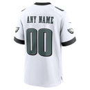 Philadelphia Eagles White Custom Game Jersey