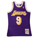 Men's Mitchell & Ness Nick Van Exel Los Angeles Lakers Purple 1996-97 Hardwood Classics Swingman Jersey