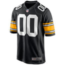 Pittsburgh Steelers Black-White Alternate Custom Game Jersey