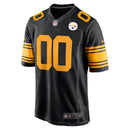 Pittsburgh Steelers Black Alternate Custom Game Jersey