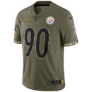 Pittsburgh Steelers T.J. Watt Olive 2022 Salute To Service Limited Jersey