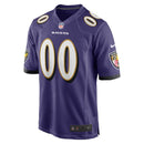 Purple Baltimore Ravens Custom Game Jersey
