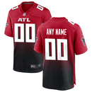 Red Atlanta Falcons Alternate Custom Game Jersey