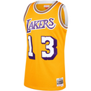 Men's Mitchell & Ness Wilt Chamberlain Los Angeles Lakers Gold 1970-71 Hardwood Classics Swingman Jersey