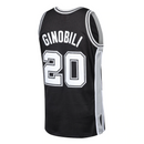 Men's San Antonio Spurs Manu Ginobili Mitchell & Ness Black 2002-03 Hardwood Classics Swingman Jersey