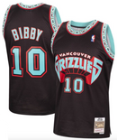 Men's Mike Bibby Vancouver Grizzlies Mitchell & Ness 1998-99 Hardwood Classics Reload Swingman Jersey - Black