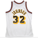 Men's Magic Johnson Los Angeles Lakers Mitchell & Ness 1984-85 Hardwood Classics Reload 2.0 Swingman Jersey - White