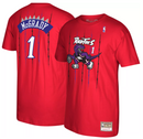 Men's Toronto Raptors Tracy McGrady Mitchell & Ness Red Reload Name & Number T-Shirt