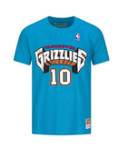 Youth Mike Bibby Vancouver Grizzlies Mitchell and Ness Teal Hardwood Classics NBA Player Name And Number T-Shirt