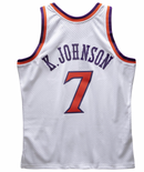 Men's Mitchell & Ness Kevin Johnson White Phoenix Suns 1989-90 Hardwood Classics Swingman Jersey