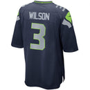 Seahawks Russell Wilson Nike College Navy Team Color Game Jersey