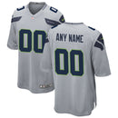 Seattle Seahawks Gray Alternate Custom Game Jersey