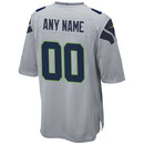 Seattle Seahawks Gray Alternate Custom Game Jersey