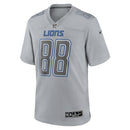 T.J. Hockenson Gray Detroit Lions Atmosphere Fashion Game Jersey