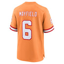 Tampa Bay Buccaneers Baker Mayfield Orange Throwback Game Jersey