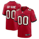 Tampa Bay Buccaneers Red Custom Game Jersey