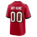 Tampa Bay Buccaneers Red Custom Game Jersey