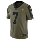 Taysom Hill Olive New Orleans Saints Salute To Service 2021 Limited Player Jersey