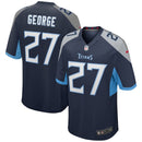 Tennessee Titans Eddie George Navy Game Retired Player Jersey