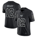 Tom Brady Black Tampa Bay Buccaneers RFLCTV Limited Jersey