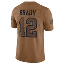 Tom Brady Brown Tampa Bay Buccaneers 2023 Salute To Service Limited Jersey