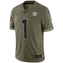 Tua Tagovailoa Olive Miami Dolphins 2022 Salute To Service Limited Jersey