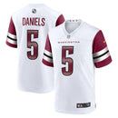 Washington Commanders Jayden Daniels White 2024 NFL Draft First Round Pick Player Game Jersey