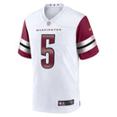 Washington Commanders Jayden Daniels White 2024 NFL Draft First Round Pick Player Game Jersey