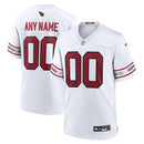 White Arizona Cardinals Custom Game Jersey