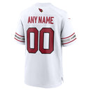 White Arizona Cardinals Custom Game Jersey