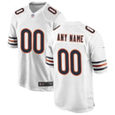 White Chicago Bears Custom Game Jersey