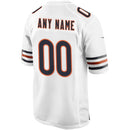 White Chicago Bears Custom Game Jersey