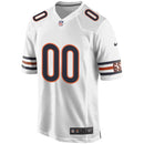 White Chicago Bears Custom Game Jersey