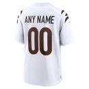 White Cincinnati Bengals Game Custom Jersey