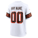 White Cleveland Browns Collection Alternate Custom Jersey