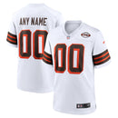 White Cleveland Browns Collection Alternate Custom Jersey