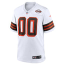 White Cleveland Browns Collection Alternate Custom Jersey
