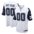 White Dallas Cowboys Alternate Custom Game Jersey