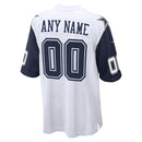 White Dallas Cowboys Alternate Custom Game Jersey