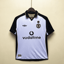 Manchester United Retro Reversible Shirt 100th Anniversary Edition - White and Black, Gold and Black