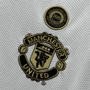 Manchester United Retro Reversible Shirt 100th Anniversary Edition - White and Black, Gold and Black