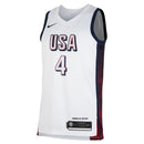 USA Basketball 2024 Nike Swingman Jersey Unisex Stephen Curry 4 White