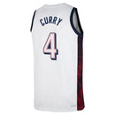 USA Basketball 2024 Nike Swingman Jersey Unisex Stephen Curry 4 White