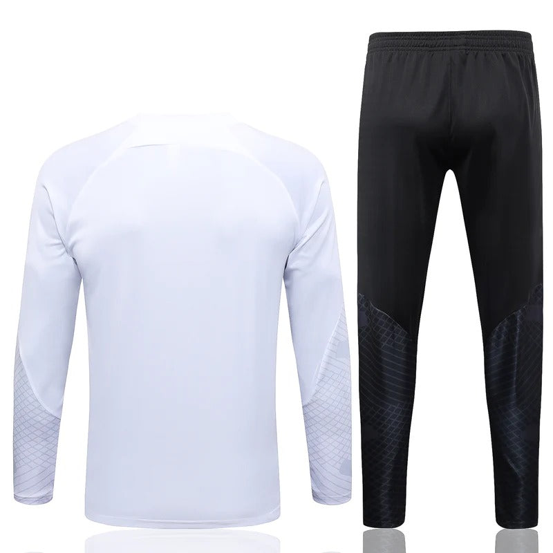 PSG White Short Zip Training Set 2023/24