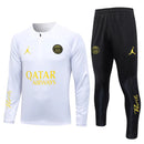PSG White Short Zip Training Set 2023/24