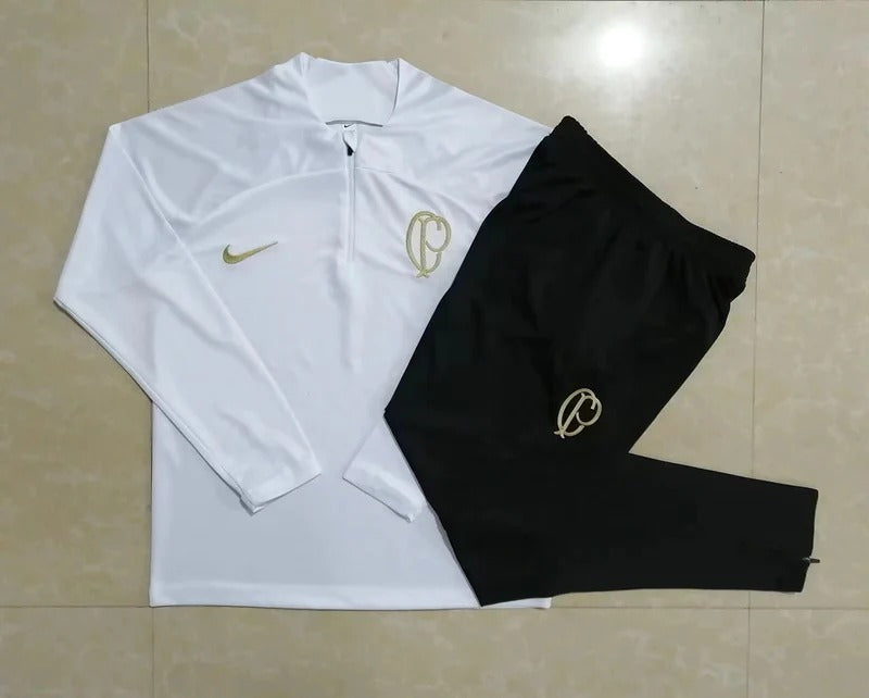 Corinthians Short Zipper White 2023/24 Training Set