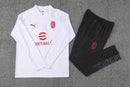 Milan Short Zip White Tracksuit Set 2023/24